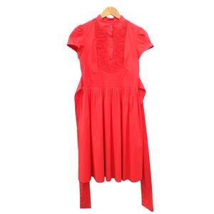 Eliza J | Short Sleeve Button Down Ruffle Dress 6